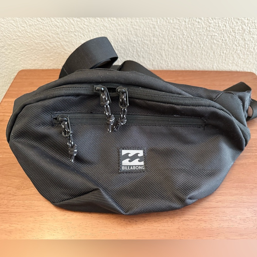 Unisex Black Billabong Canvas Fanny Pack